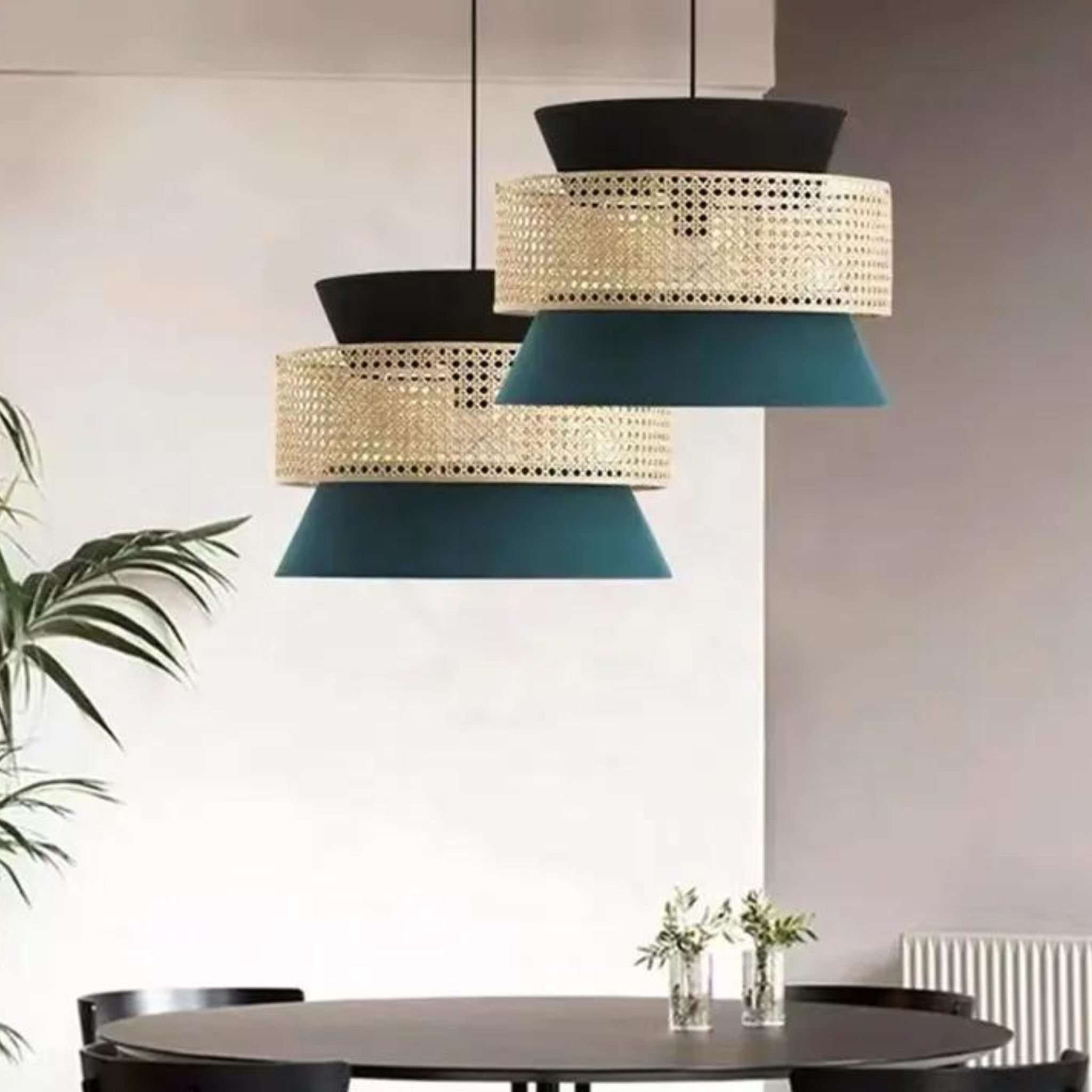 Cane Webbing Lamp | Ceiling Rattan Pendant Lamp LP-1